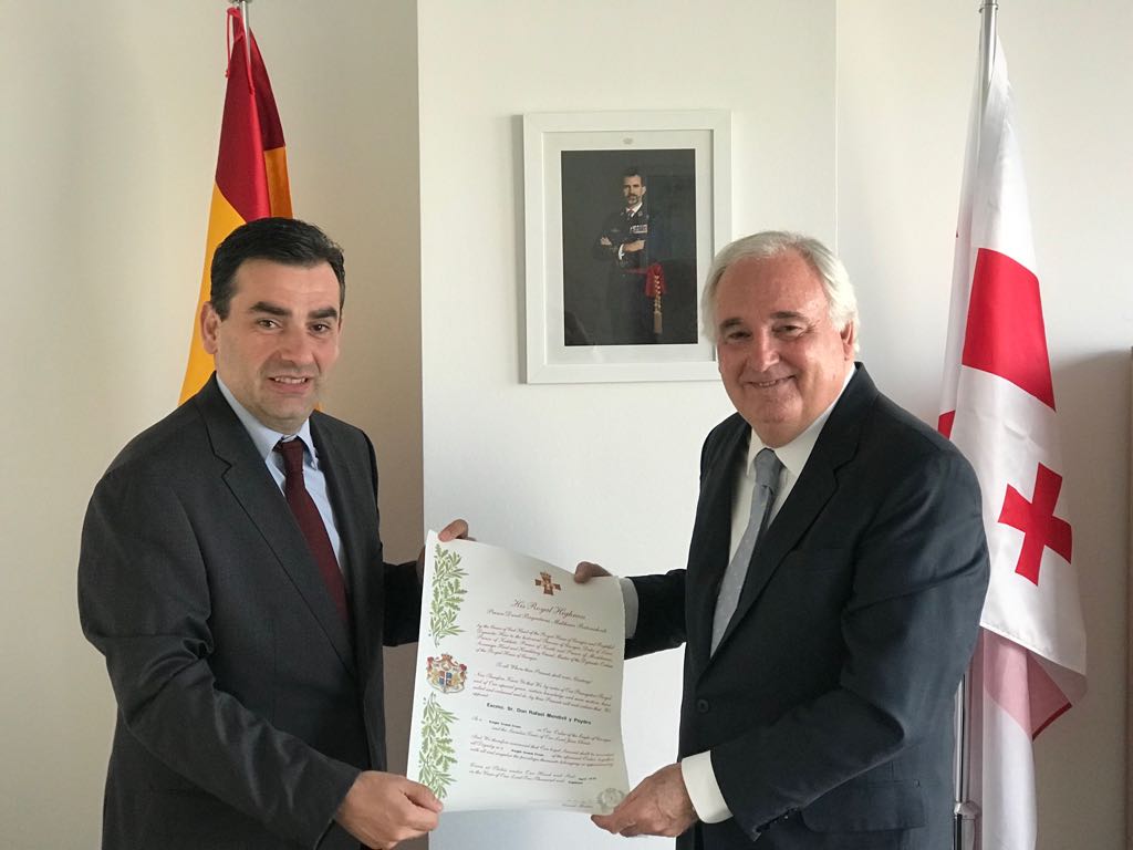 Honours to the Spanish Ambassador in Tbilisi (1)