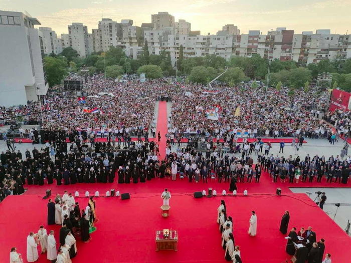 Solemn welcome of the Serbian Patriarch Porfirije in Podgorica