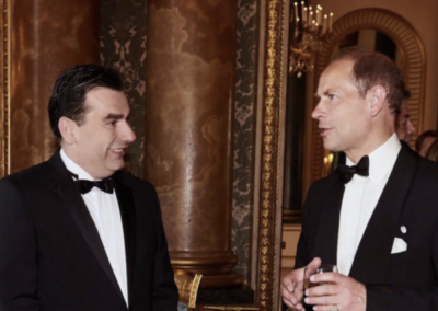 H.R.H. Prince Davit of Georgia with the Prince Edward Duke of Edinburgh at Buckingham Palace