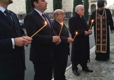 Funeral Service Panashvidi of  Maria Antonieta Pasquini , Countess of Costa Fiorita in Rome, Italy