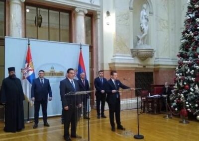 H.R.H. The Crown prince Davit of Georgia at the Serbian Parliament