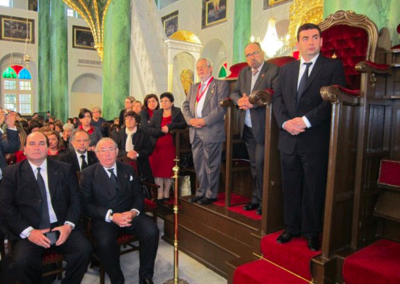 H.R.H.The Crown Prince Davit of Georgia at the Christian Orthodox service