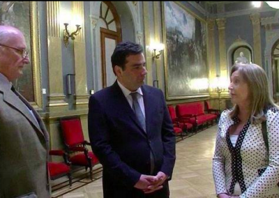 HRH Crown Prince Davit of Georgia was welcomed during his royal visit to the Senate of the Kingdom of Spain