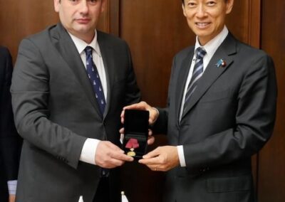 His Royal Highness The Crown Prince Davit of Georgia paid an official visit to the National Diet Building of the Empire of Japan